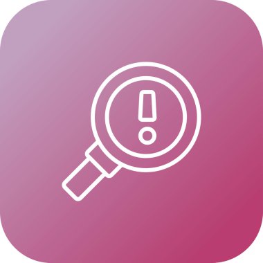 Büyüteç cam kutsal kişilerin resmi, vektör çizim