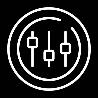 elektrik dolgu simgesi, siyah arkaplan üzerindeki basit vektör illüstrasyonu