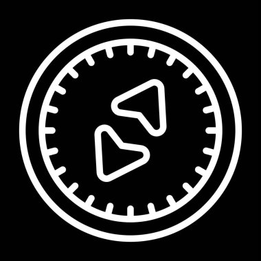 pusula simgesi modadan izole edilmiş arkaplan