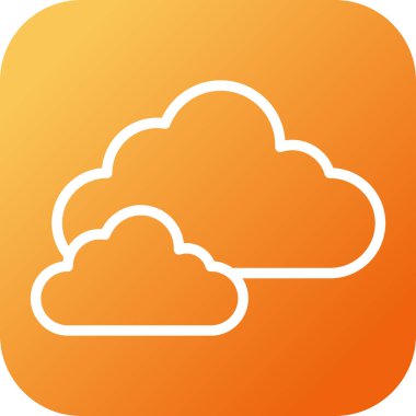 Bulut hesaplama simgesi. vektör illüstrasyonu