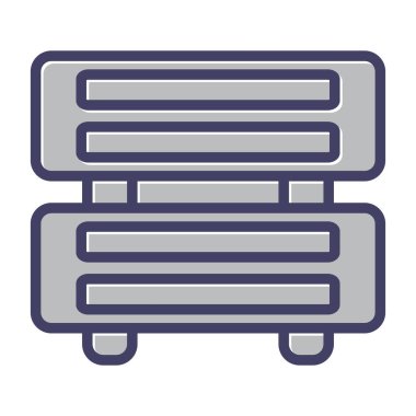 sunucu web simgesi vektör illüstrasyonu