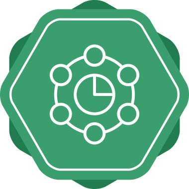 Saat. Web simgesi basit illüstrasyon