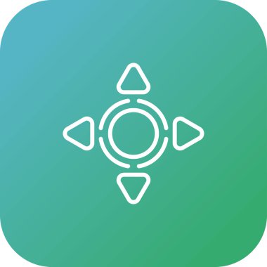 vektör pusula resimlemesi