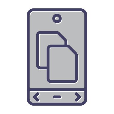 cep telefonu cihaz simge vektör illüstrasyon izole