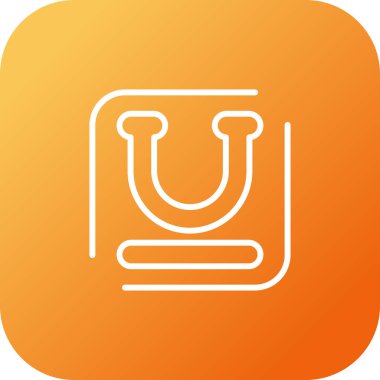 Modern bir simgenin vektör illüstrasyonu