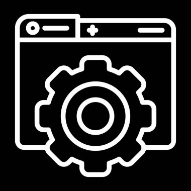 ayarları web simge vektör çizim 