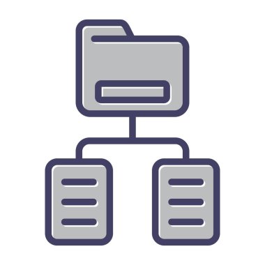 Dosya. Web simgesi basit illüstrasyon