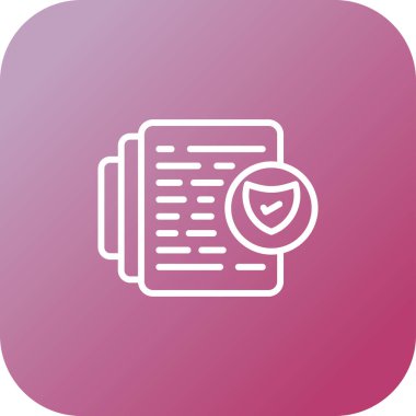 Belge simgesinin vektör illüstrasyonu