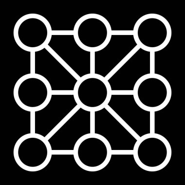 şebeke. Web simgesi basit illüstrasyon