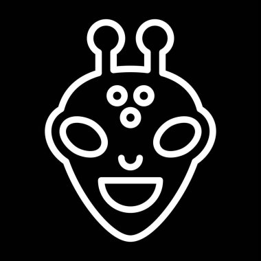 parti maskesi simgesi, vektör illüstrasyon tasarımı