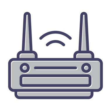 Wi-Fi yönlendirici simgesi, vektör illüstrasyonu