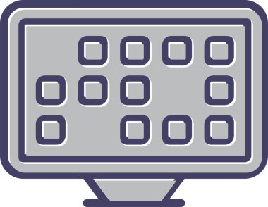 Takvim. Web simgesi basit illüstrasyon