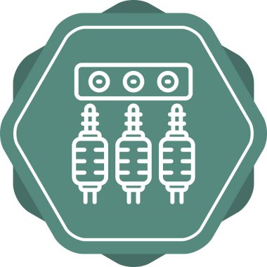 Benzersiz elektrik dolgu vektör simgesi