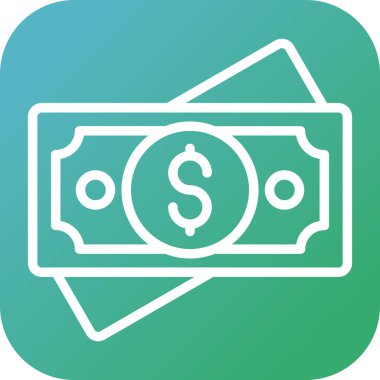 Dolar simgesi, vektör illüstrasyonu