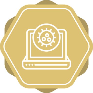 dizüstü bilgisayar simgesi, web basit illüstrasyon 