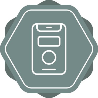 akıllı telefon web simgesi vektör çizimi