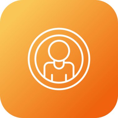 Soyut arkaplan grubunda kullanıcı simgesi izole edildi