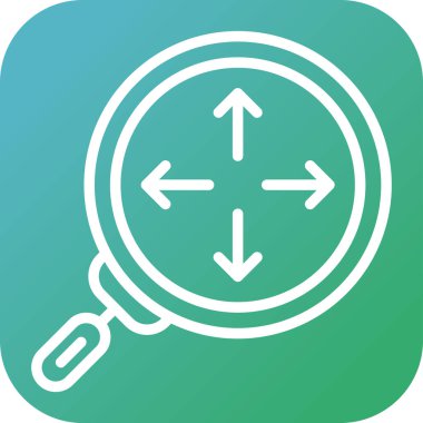 vektör Arama Simgesi illüstrasyonu