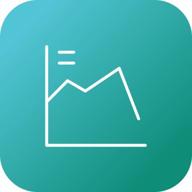 Soyut arkaplanda grafik simgesi izole edildi