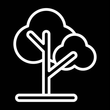 ağaç simgesi, özet vektör çizimi