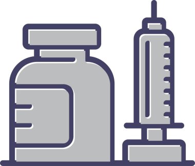 Tıbbi şişe simgesi, vektör illüstrasyon tasarımı