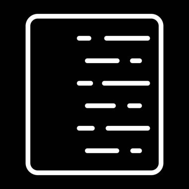 Belge. Web simgesi basit illüstrasyon