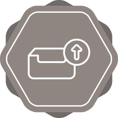 Bir evin eşsiz altıgen vektör simgesi