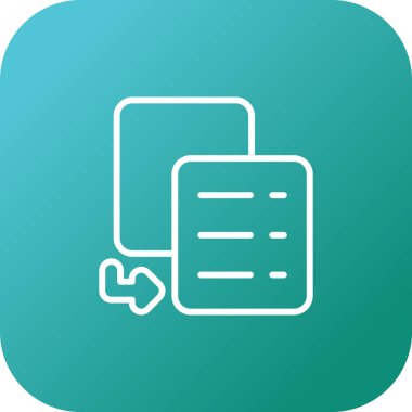 Belge simgesinin vektör illüstrasyonu