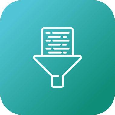 filtre ağ simgesi vektör illüstrasyonu