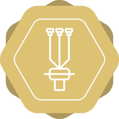 Modern b 'nin vektör illüstrasyonunda simge yok