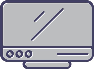 Bilgisayar. Web simgesi basit illüstrasyon