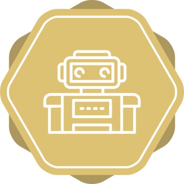 robot web simgesi vektör illüstrasyonu