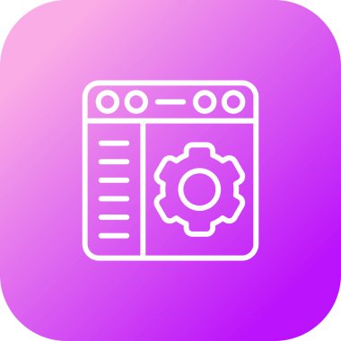 Tarayıcı Ayarları Web simgesi çizimi