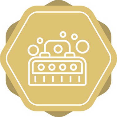 Kabarcık Makinesi Web simgesi vektör çizimi