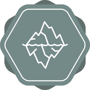 güzel dağ vektör çizgisi simgesi