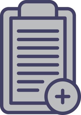 Belge. Web simgesi basit illüstrasyon