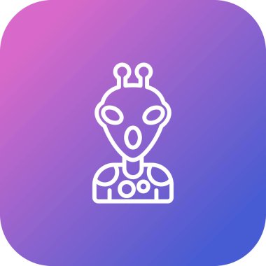 Robot simgesinin vektör illüstrasyonu