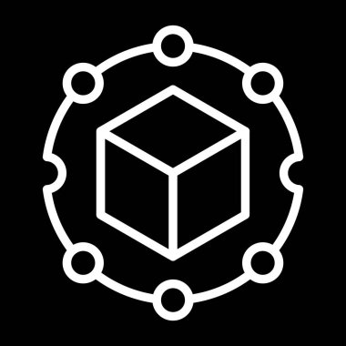 Projeniz için vektör küp simgesi