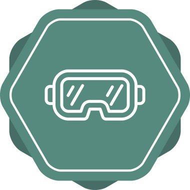 Oyun Kulaklığı web simgesi, vektör illüstrasyonu 