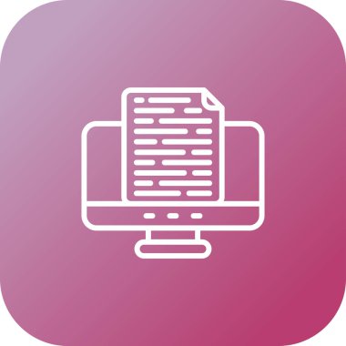 Dosya biçim simgesinin vektör illüstrasyonu