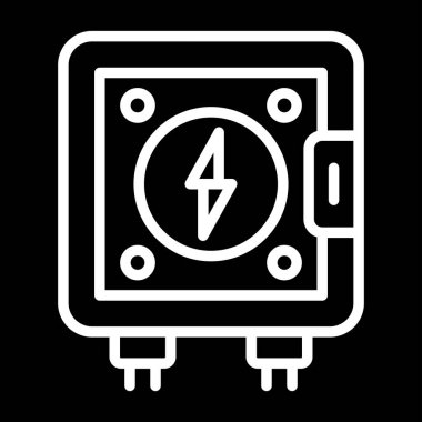 elektrikli araba vektör simgesi