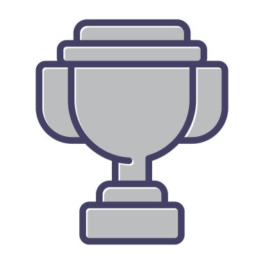 Kupa ikonu. vektör illüstrasyonu