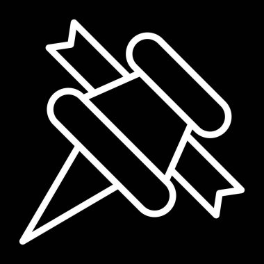 Pushpin web simgesi vektör illüstrasyonu