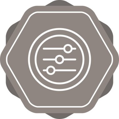 Ayarlar Slaytlar web simgesi vektör çizimi