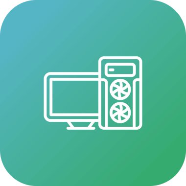 vektör tv simgesi, basit illüstrasyon