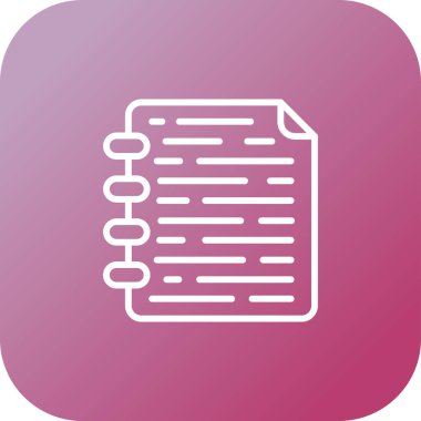 Belge modern simgesinin vektör illüstrasyonu