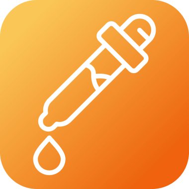 Aşı simgesi, vektör illüstrasyonlu şırınga