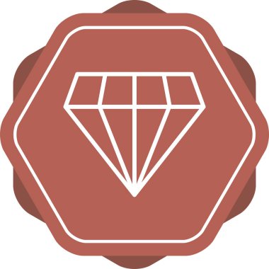 Elmas web simge vektör çizim