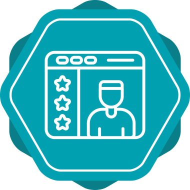 ID kart simgesi vektör illüstrasyonu