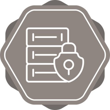 sunucu web simgesi vektör illüstrasyonu